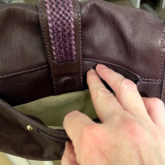 Aubergine Cole Haan Cross Body Bag - Picture 4 of 6